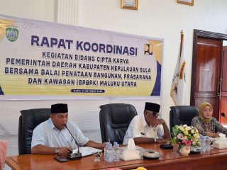 BPBPK Gelar Rakor Bersama Pemda Sula Terkait Tindaklanjut Kunjungan Bupati Pekan Lalu