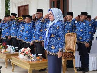 Bupati Sula Pimpin Upacara HUT Korpri