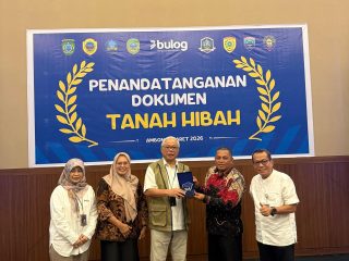 Tindak Lanjut MoU, Pemda Sula dan Bulog  Tandatangan Dokumen Tanah Hibah